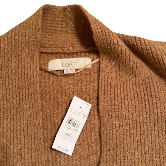 Loft Women’s Color Blocked Striped Sleeveless Cozy Sweater Vest Sz S Oversized - Picture 4 of 5